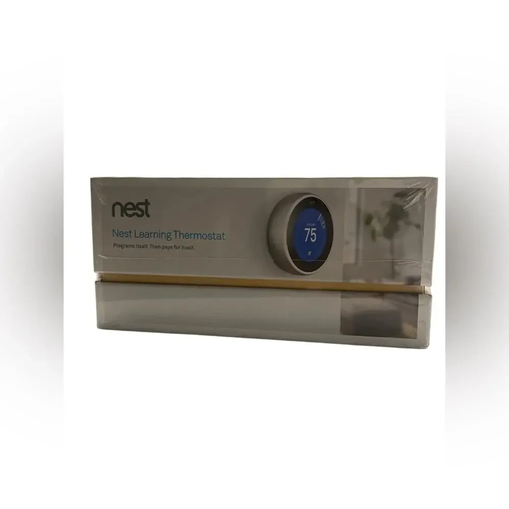 SEALED Google Nest T3007ES - Stainless Steel- Learning Thermostat NST100 - Picture 5 of 6